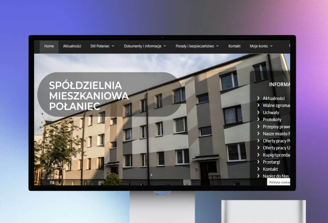 Website of Spółdzielnia Mieszkaniowa Polaniec