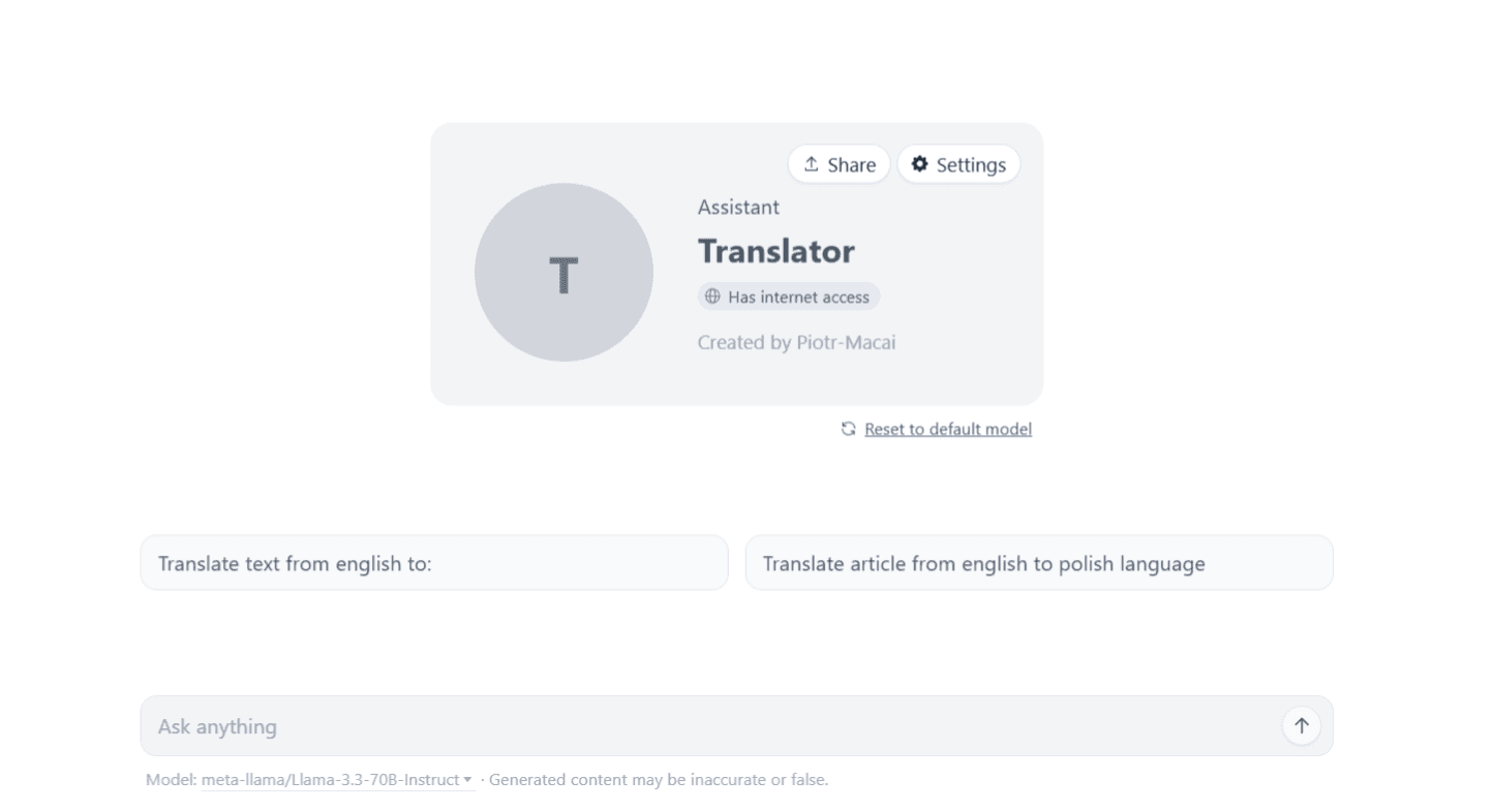 AI powered Translator